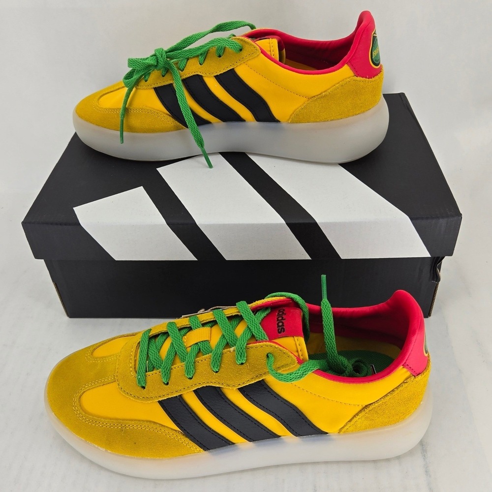 Adidas Barreda Decode J Football Jamaica Yellow HQ9468‎ Mens 6.5 Womens 8 NIB